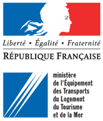 Logo Ministère de l'Equipement, des Transports, du Tourisme et de la Mer